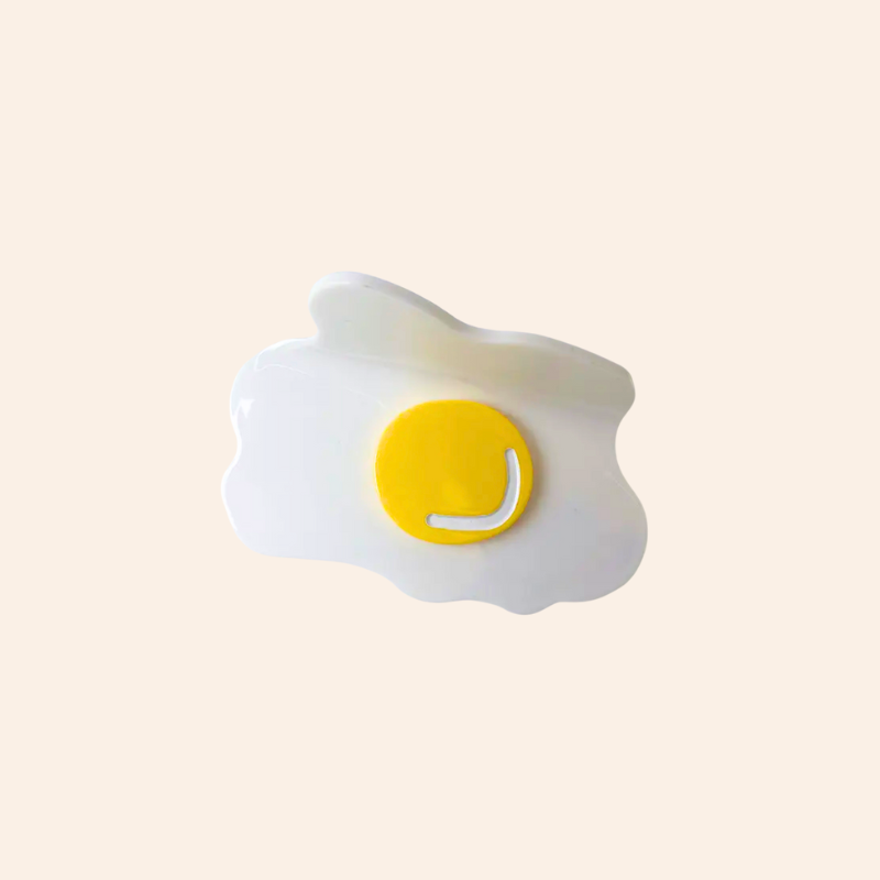 Fried Egg Hair Claw