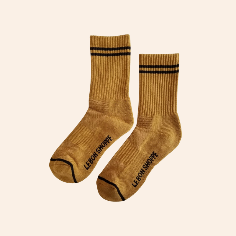 Boyfriend Socks - Biscotti