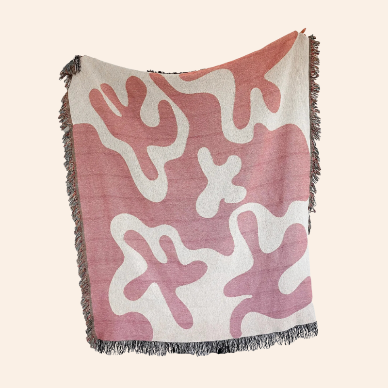 Woven Throw - Dancing Shapes