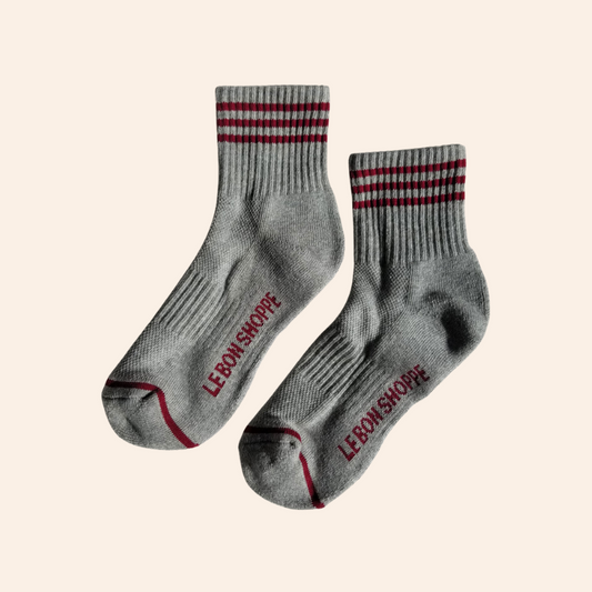 Girlfriend Socks - Heather Grey