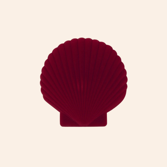 Shell Jewellery Box - Burgundy