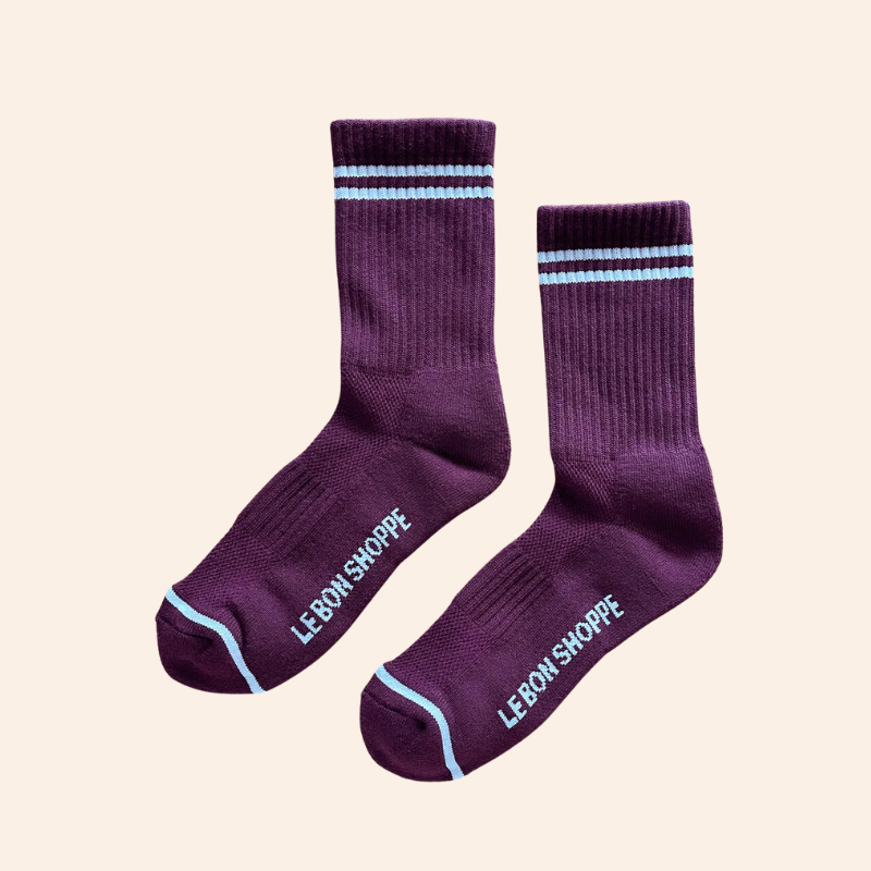 Boyfriend Socks - Maroon