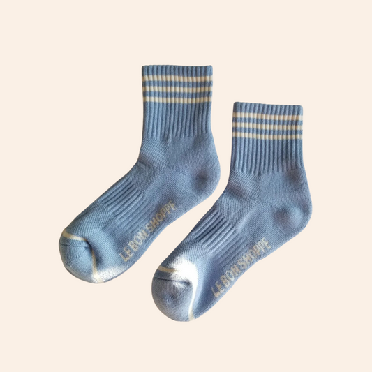 Girlfriend Socks - Parisian Blue