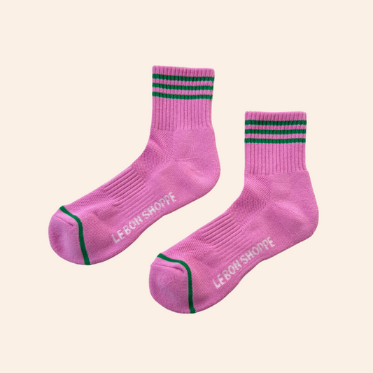 Girlfriend Socks - Rose Pink