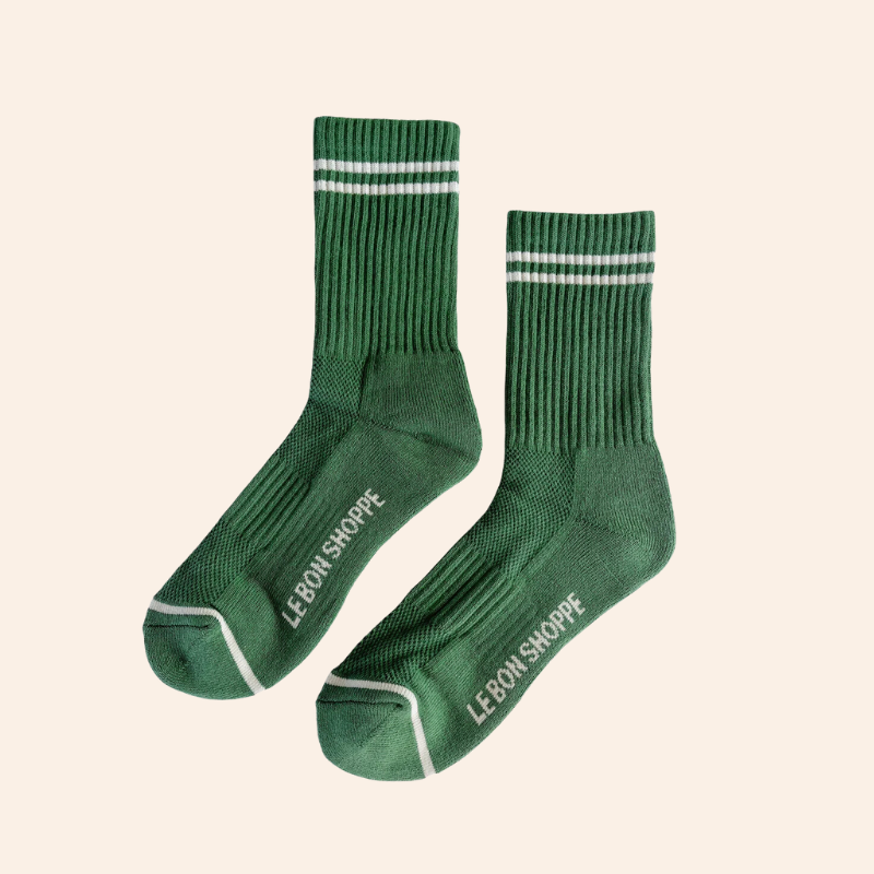 Boyfriend Socks - Moss