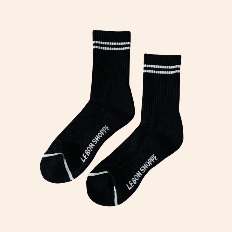 Boyfriend Socks - Noir