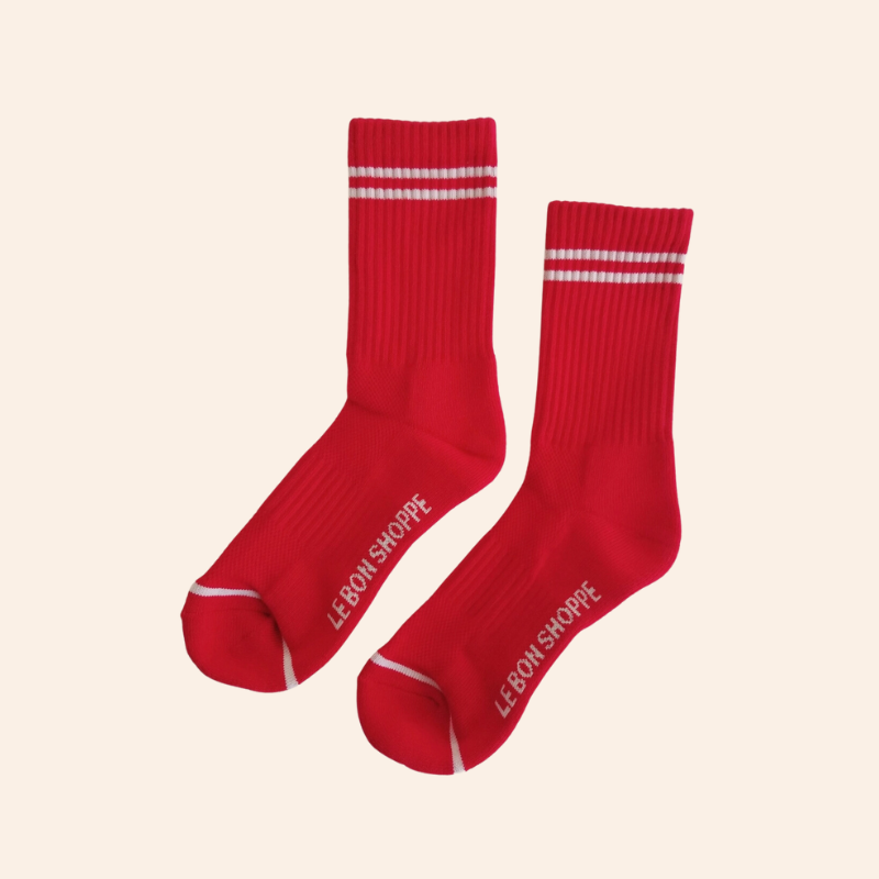 Boyfriend Socks - Red