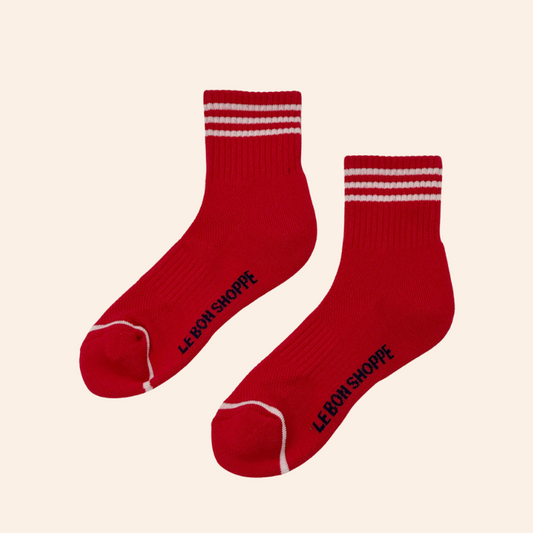 Girlfriend Socks - Scarlet