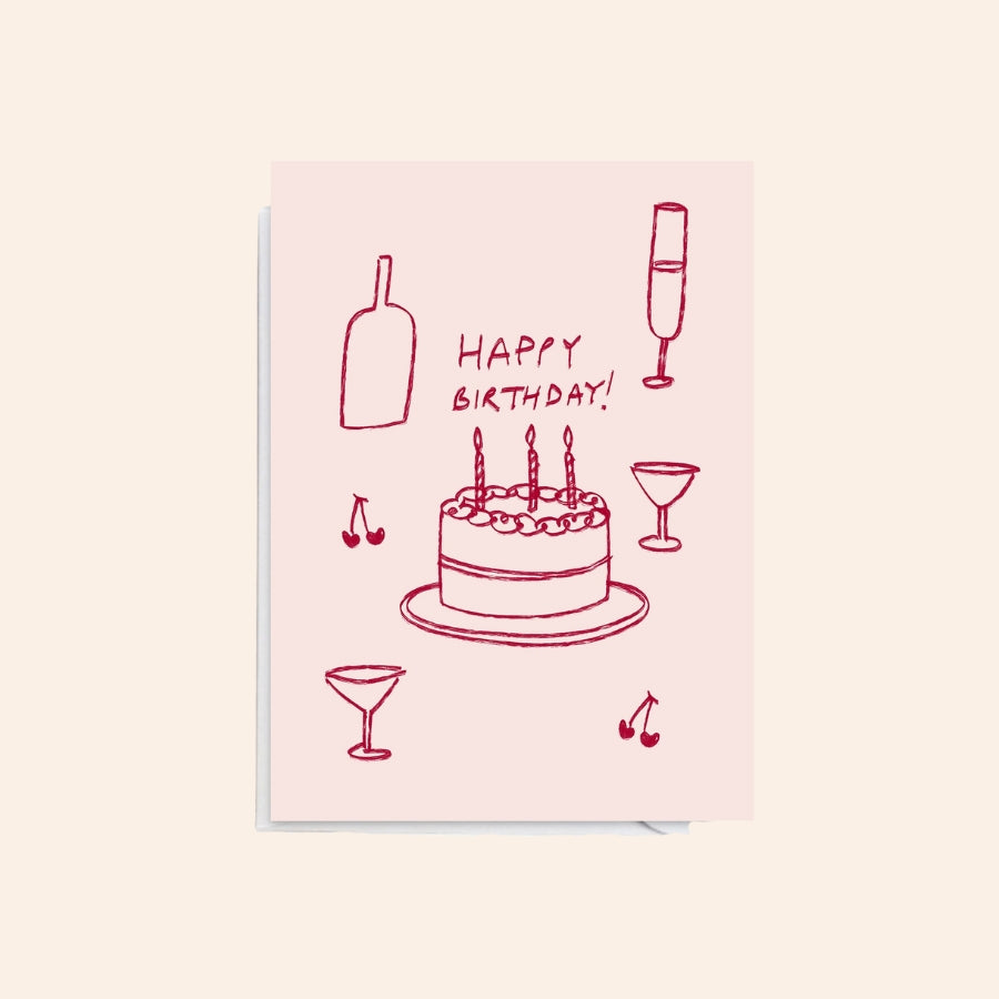 Happy Birthday Cake Card