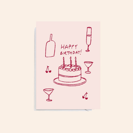 Happy Birthday Cake Card