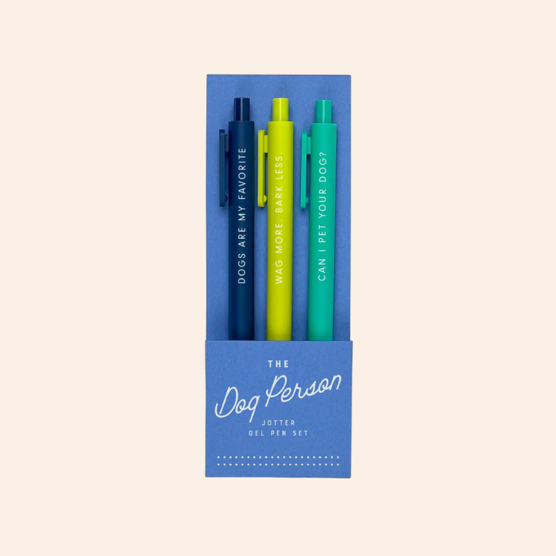 Gel Pen Set - Dog Person