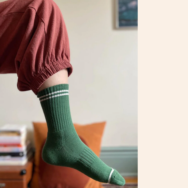 Boyfriend Socks - Moss