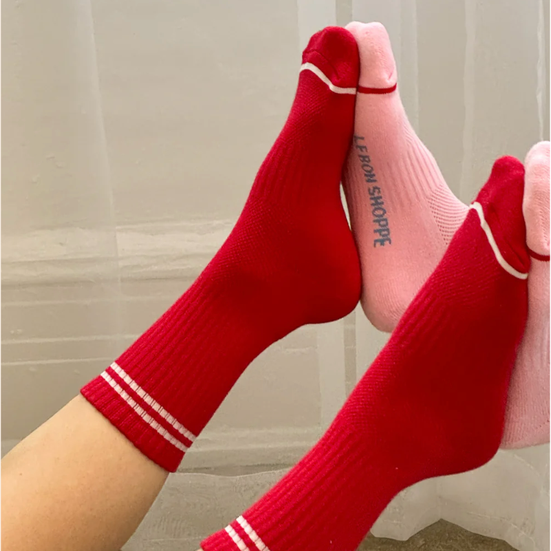 Boyfriend Socks - Red