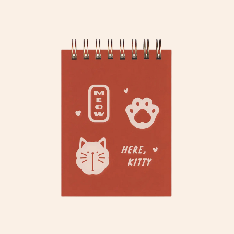 Mini Jotter Notebook -  Meow Cat