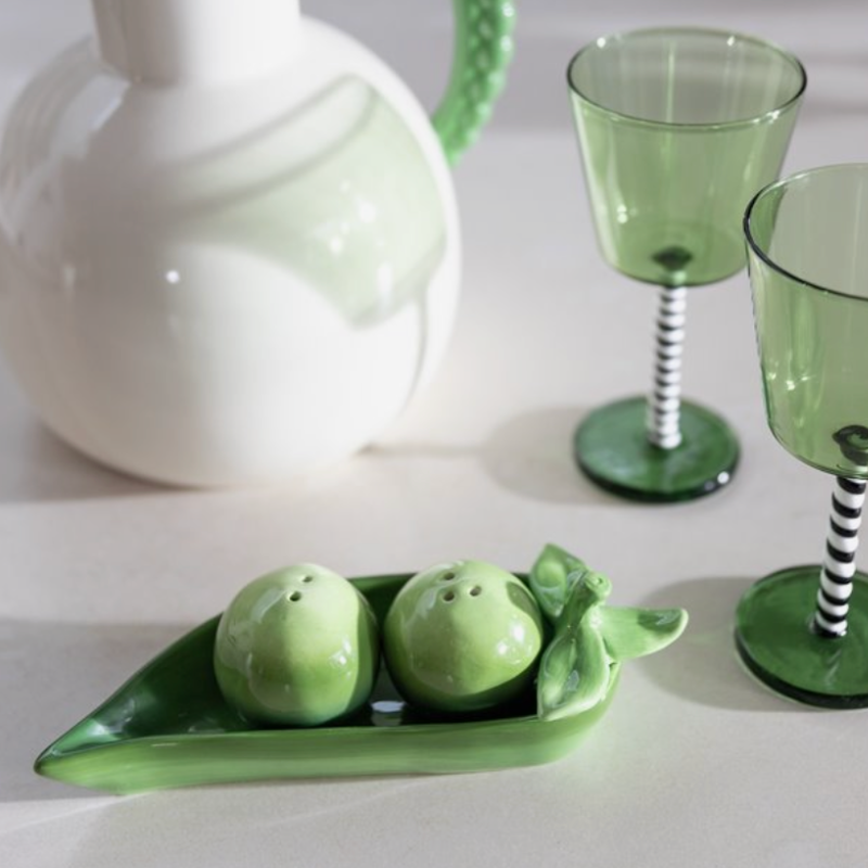 Salt and Pepper Shakers - Pea Pod