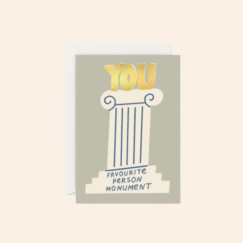 Favourite Person Monument Card