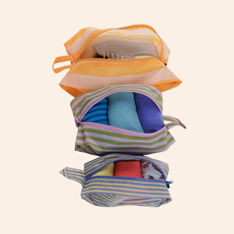 Baggu 3D Zip Set - Hotel Stripes