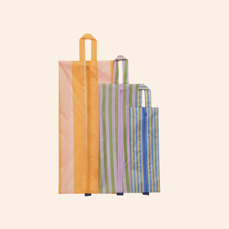 Baggu 3D Zip Set - Hotel Stripes