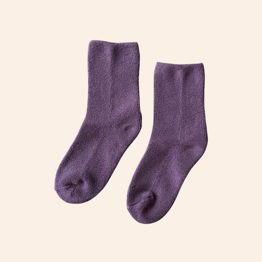 Cloud Socks - Plum