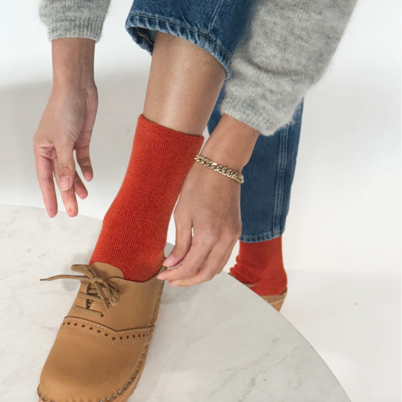 Cloud Socks - Burnt Orange