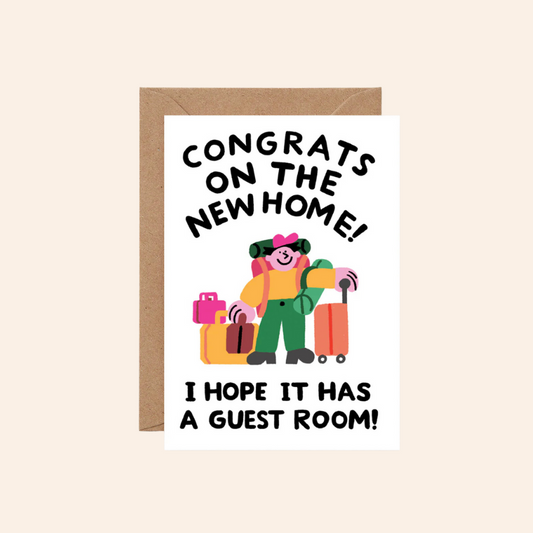 New Home With A Guest Room Card