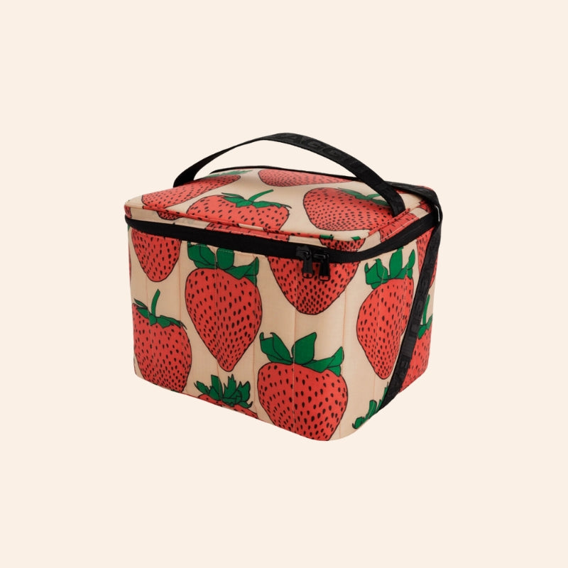 Baggu Puffy Cooler - Strawberry