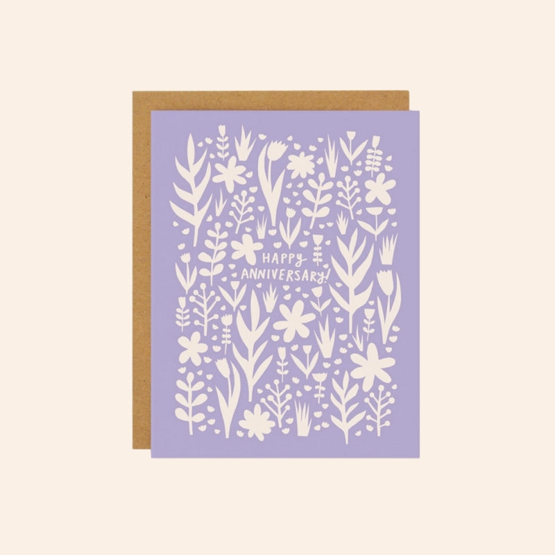 Lavender Anniversary Card