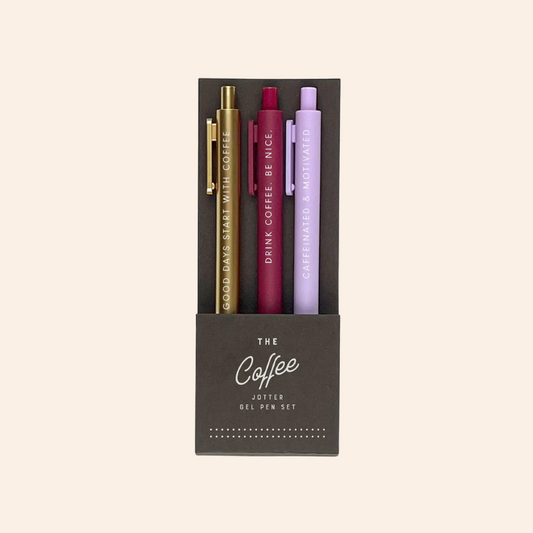 Gel Pen Set - Coffee