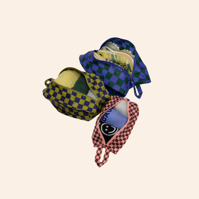 Baggu 3D Zip Set - Jewel Checks