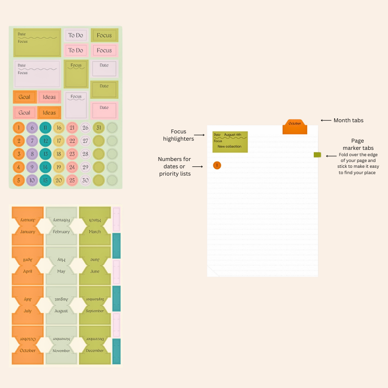 The Completist - Organiser Sticker Set