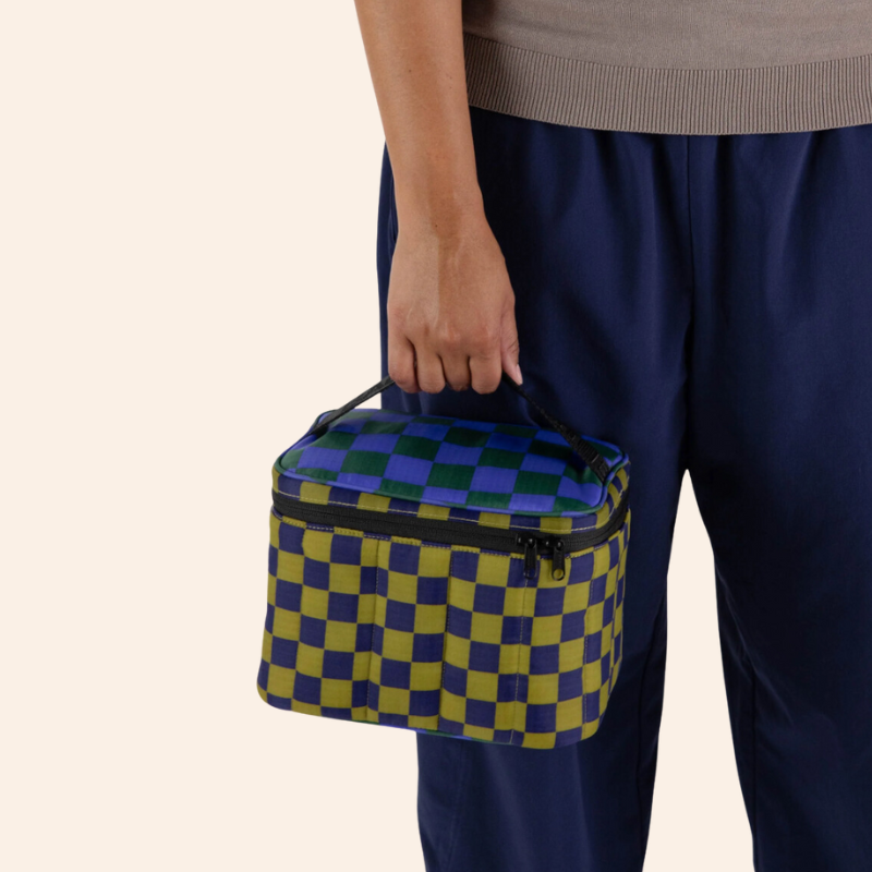 Baggu Puffy Lunch Bag - Jewel Checks