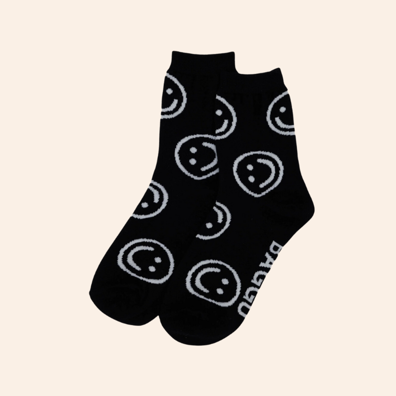 Baggu Happy Socks - Black