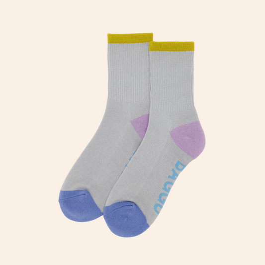 Baggu Ribbed Socks - Fog Mix