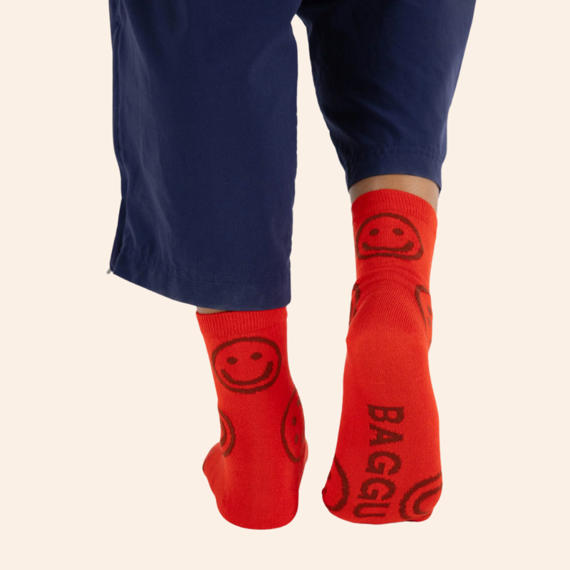 Baggu Happy Socks - Red