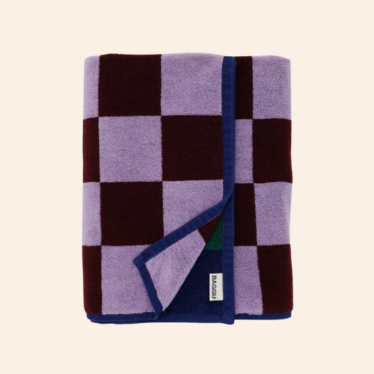 Baggu Bath Towel - Jewel Checks