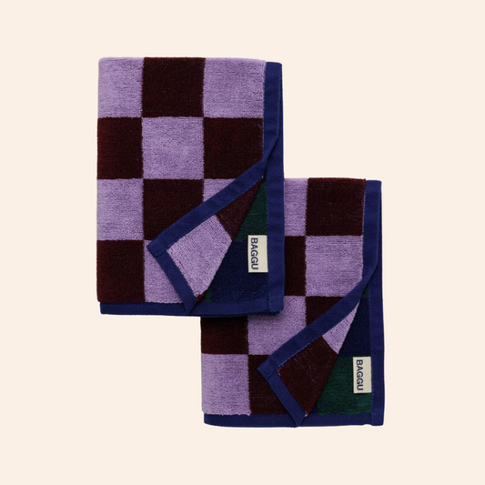 Baggu Hand Towels - Jewel Checks