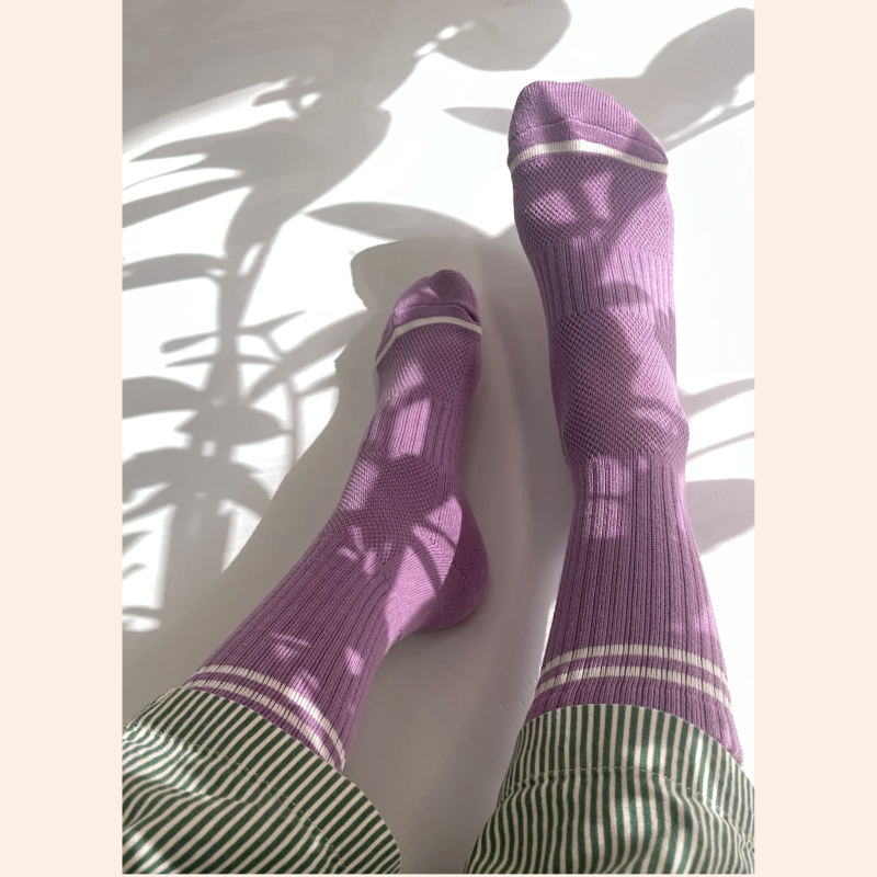 Boyfriend Socks - Grape