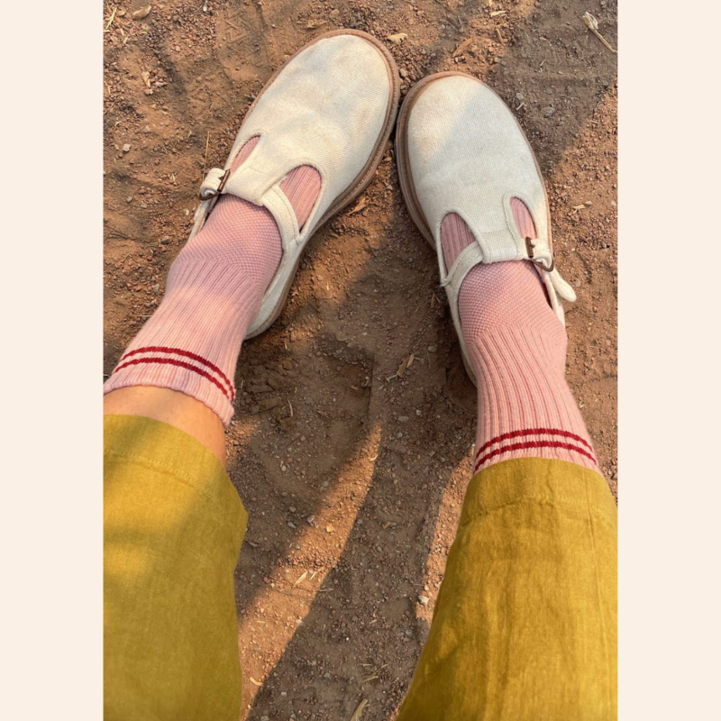 Boyfriend Socks - Vintage Pink