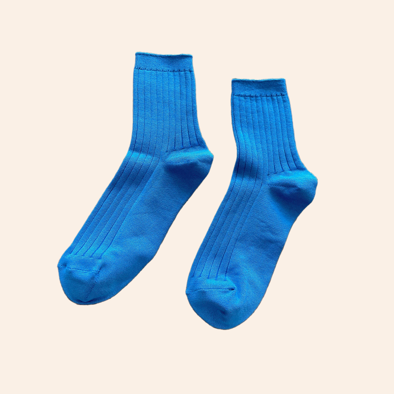 Her Socks - Electric Blue