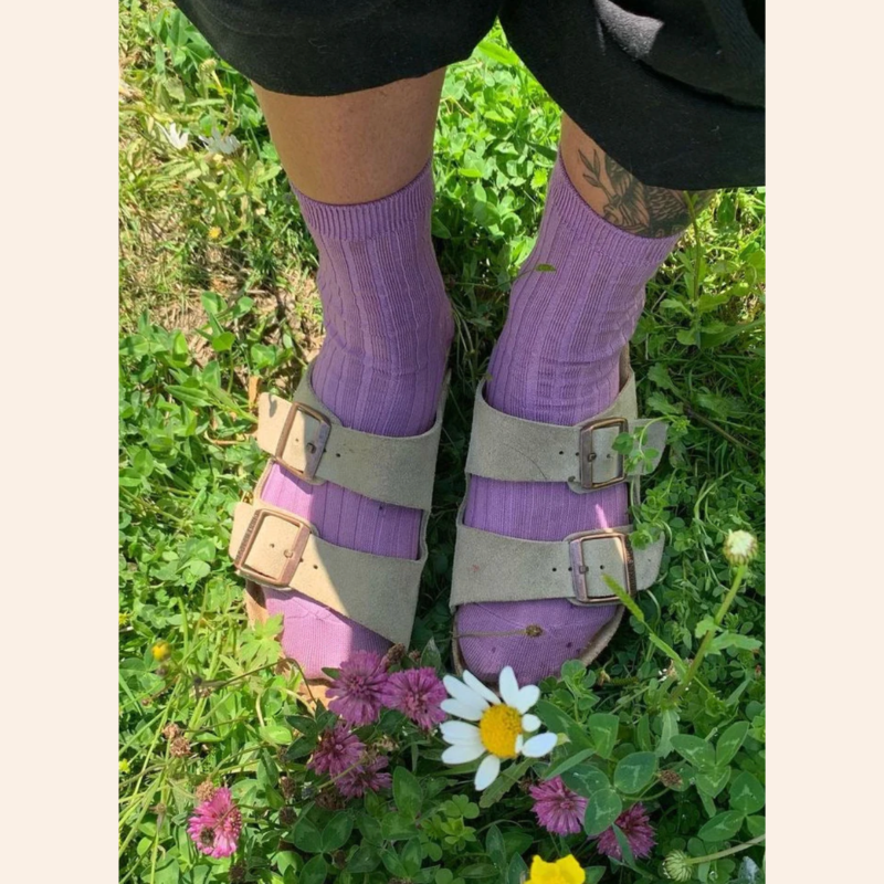 Her Socks - Orchid