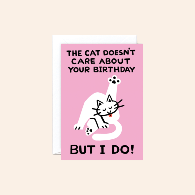 The Cat Doesn't Care Card