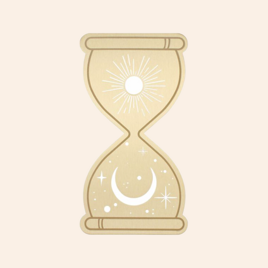 Metal Bookmark - Celestial Hourglass