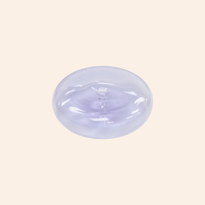 Glass Incense Holder - Lilac