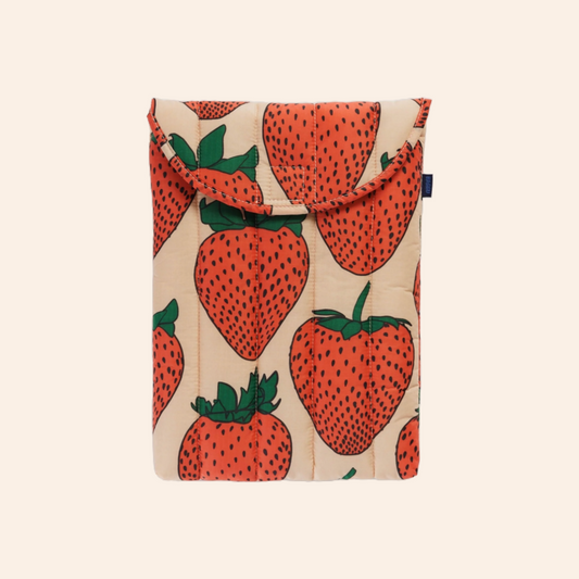 Baggu Laptop Sleeve - Strawberry