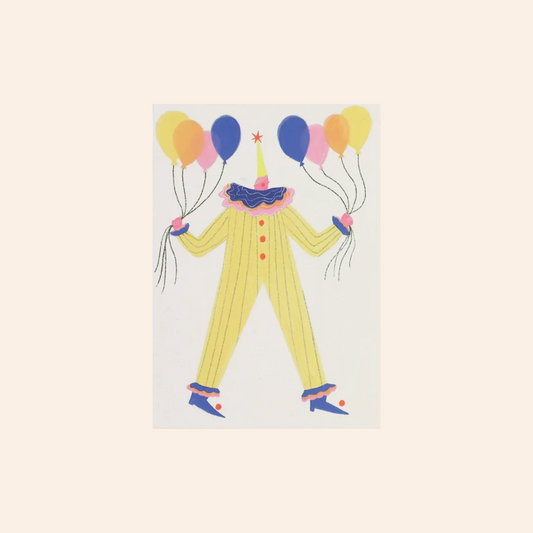 Circus Clown Card