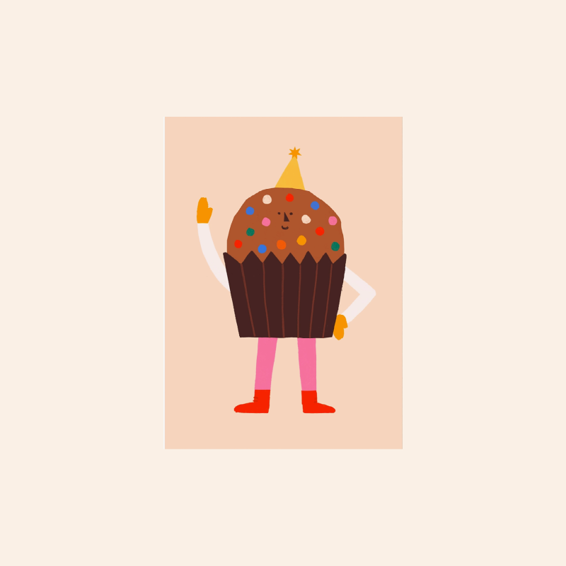 Cupcake Greeting Card