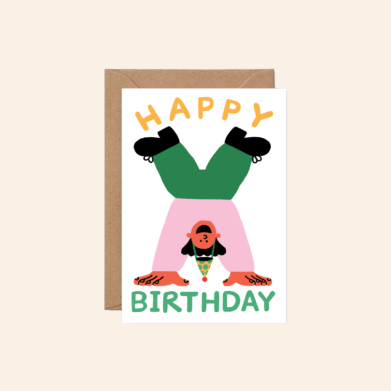 Birthday Handstand Card