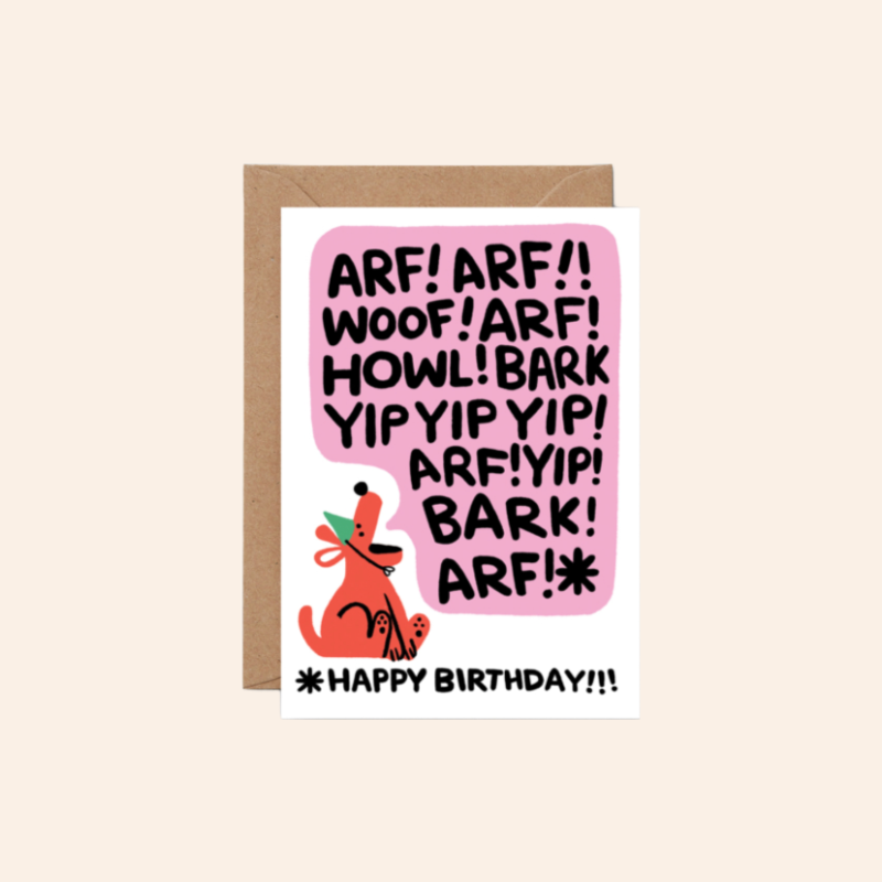 Barky Birthday Card