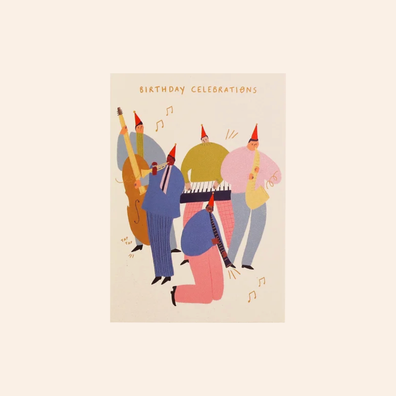 Jazz Band Celebrations Card