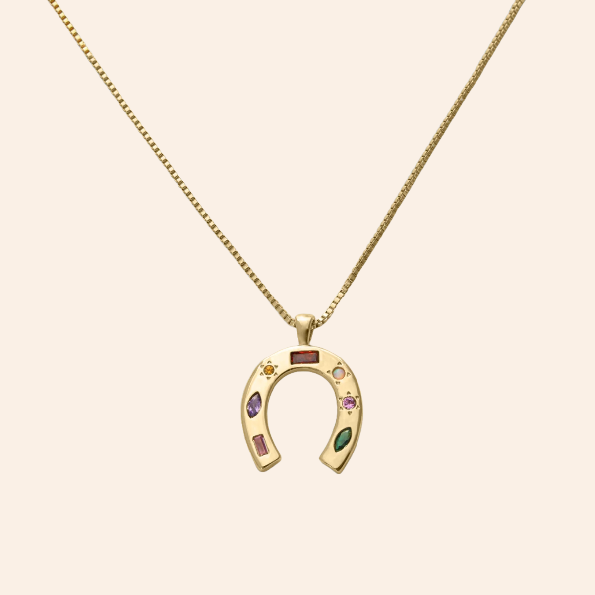 Horseshoe Necklace - Gold